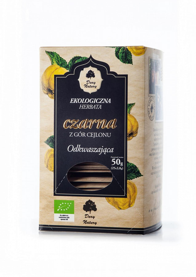 картинка Чай чёрный цейлонский, с айвой, пакетированный от интернет-магазина BIEN Organic