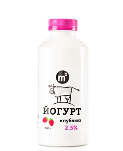 картинка Йогурт питьевой 2,5%, клубничный от интернет-магазина BIEN Organic