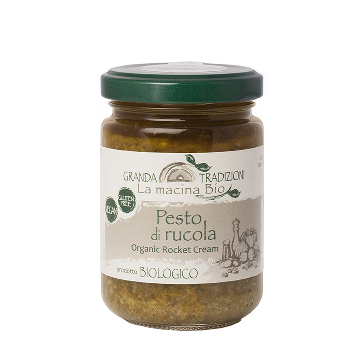 картинка Соус "Pesto di rucola" из рукколы от интернет-магазина BIEN Organic