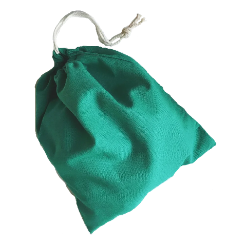 картинка Набор мешочков из полульна, тёмно-зелёный, (S+M+L) от интернет-магазина BIEN Organic