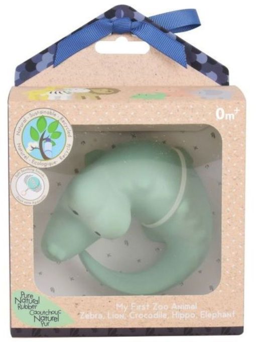 картинка Игрушка "Крокодил", из каучука, в подарочной упаковке от интернет-магазина BIEN Organic