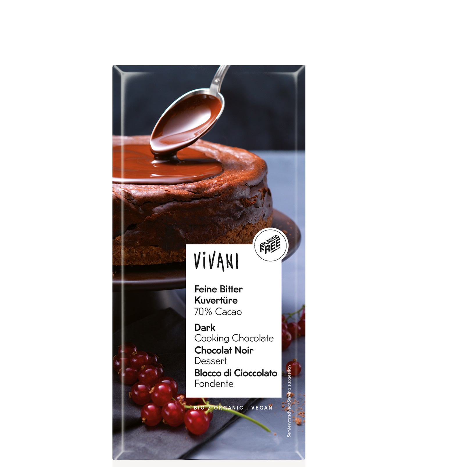 картинка Кувертюр тёмный, глазурь из темного шоколада 70% от интернет-магазина BIEN Organic
