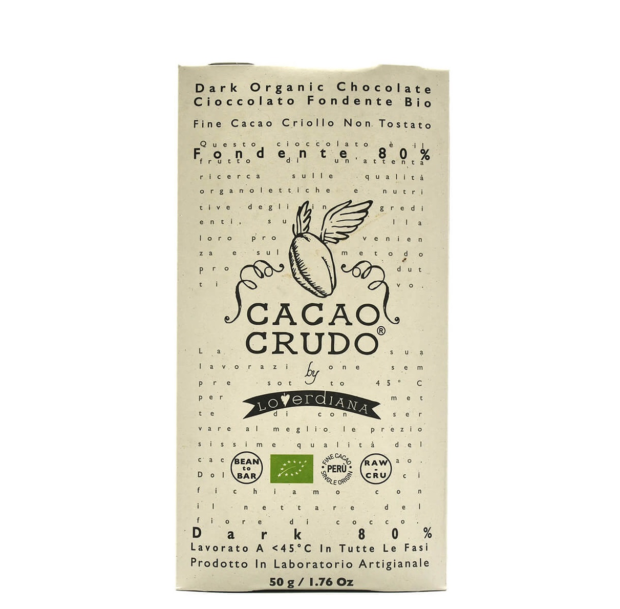 картинка Шоколад из необжаренных какао-бобов, 80% какао от интернет-магазина BIEN Organic