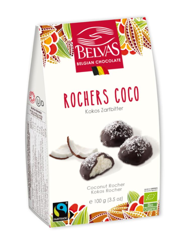 картинка Конфеты шоколадные "Кокосовый роучер" от интернет-магазина BIEN Organic