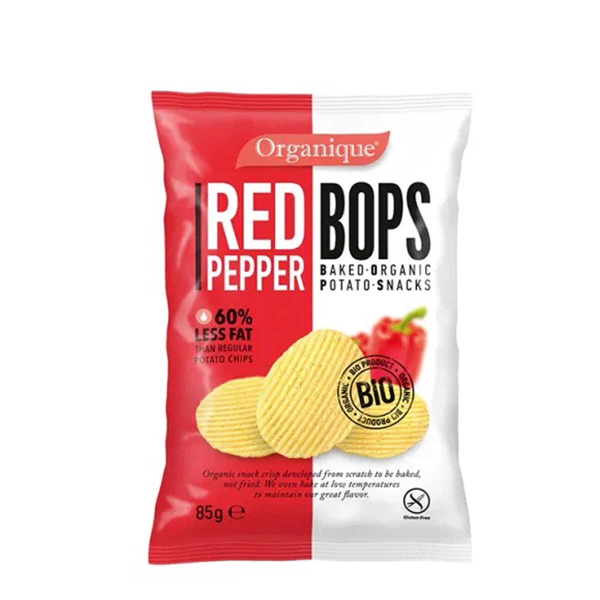 картинка Снеки картофельные "Bops", со вкусом красного перца от интернет-магазина BIEN Organic