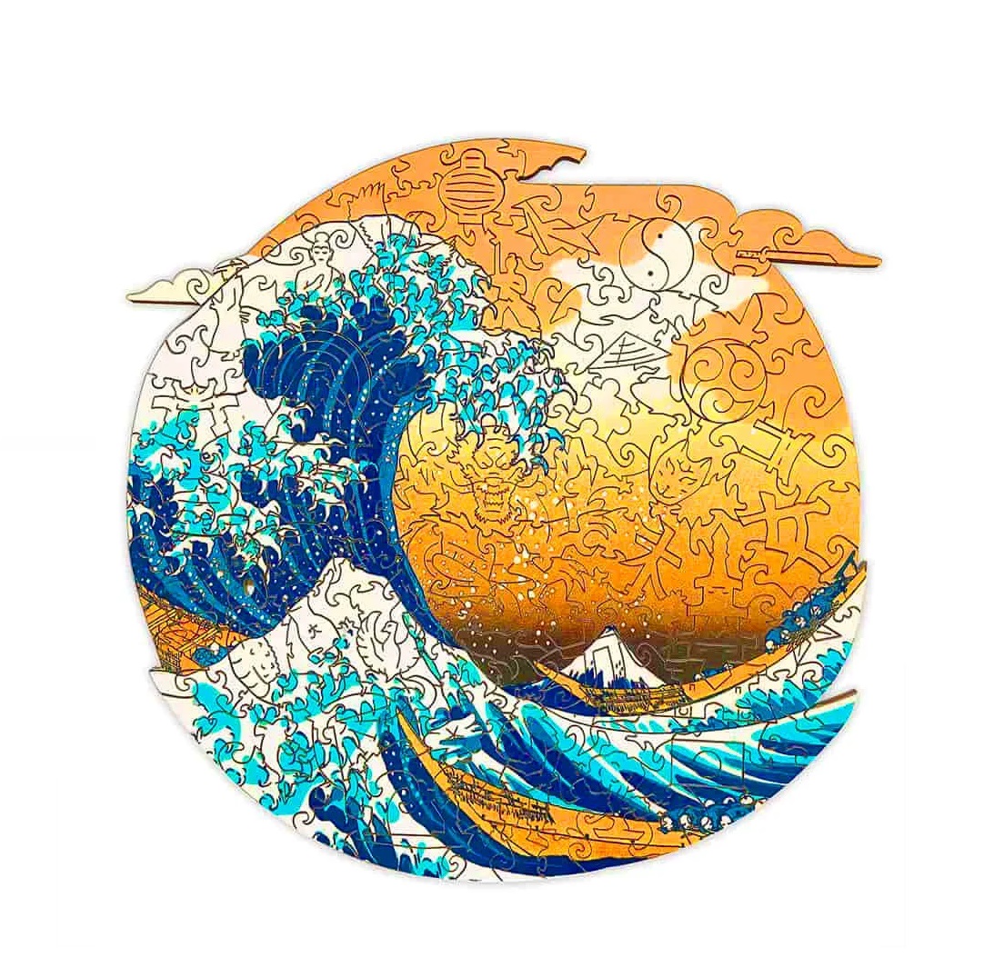 картинка Пазл деревянный "Большая волна" (M) от интернет-магазина BIEN Organic