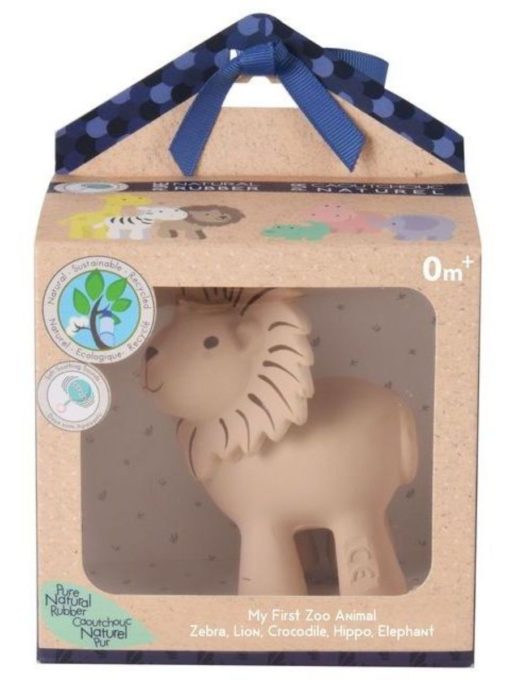 картинка Игрушка "Лев", из каучука, в подарочной упаковке от интернет-магазина BIEN Organic