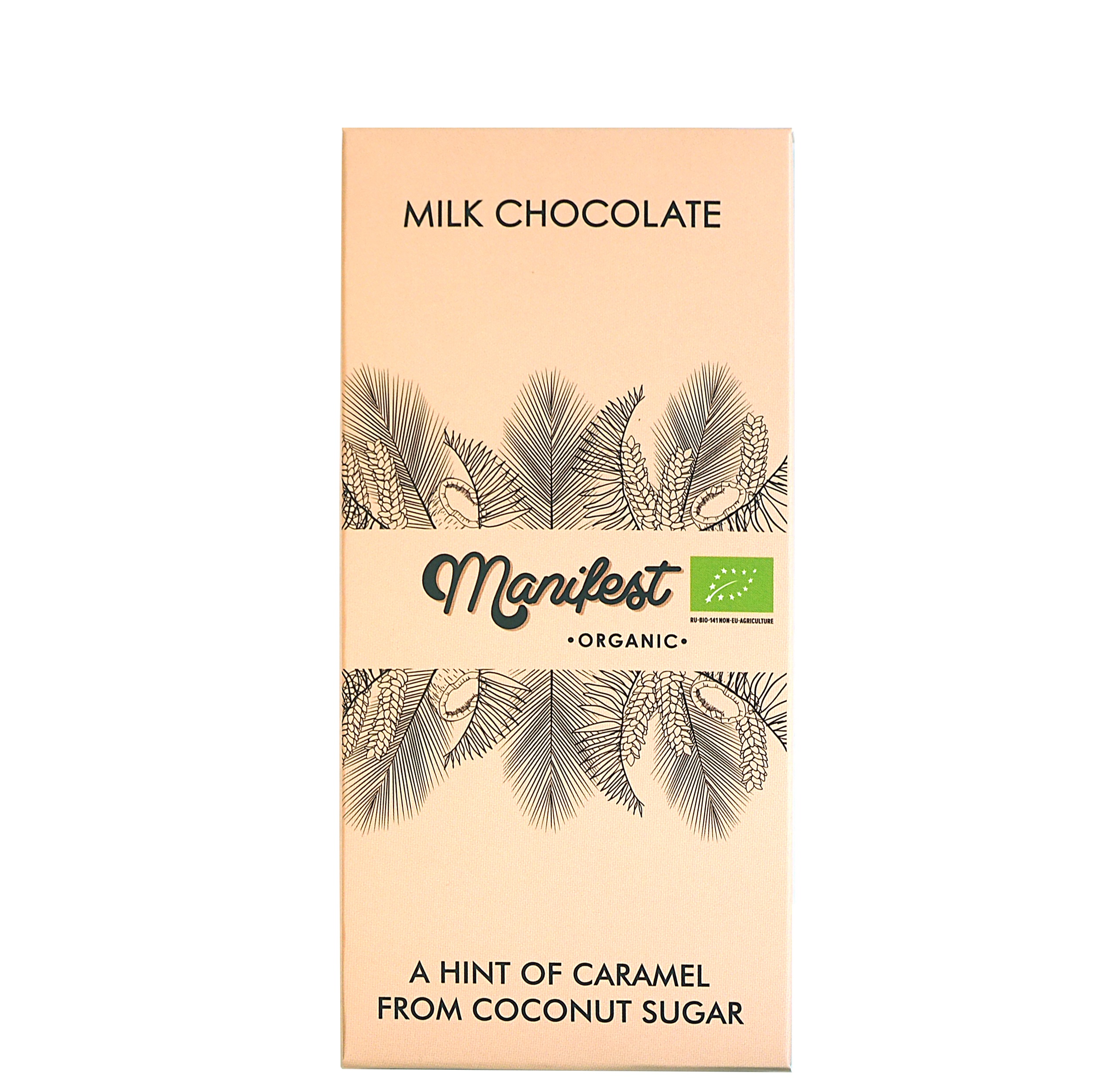 картинка Шоколад молочный "Manifest", на кокосовом сахаре от интернет-магазина BIEN Organic