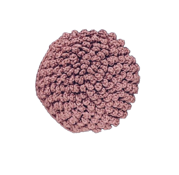 картинка Мочалка-цветок из хлопка, для душа, светло-розовая от интернет-магазина BIEN Organic