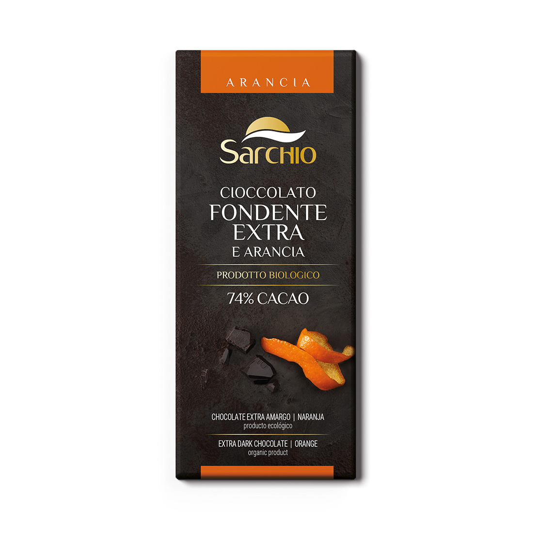 картинка Шоколад экстра-тёмный с апельсином от интернет-магазина BIEN Organic