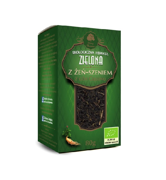 картинка Чай зелёный цейлонский, с корнем женьшеня от интернет-магазина BIEN Organic