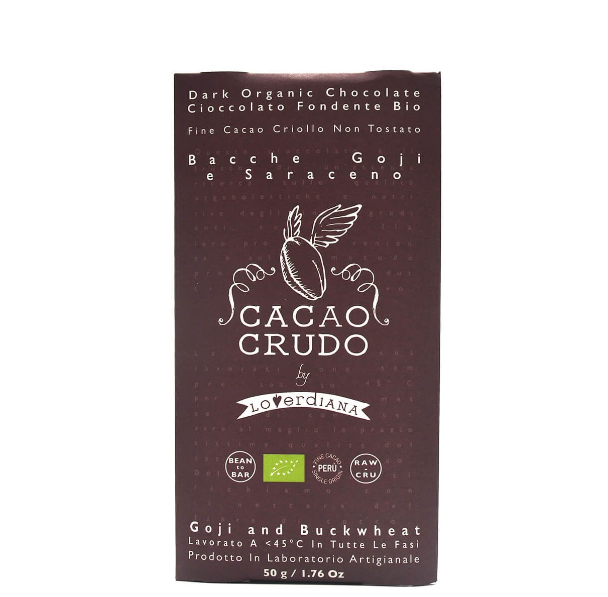 картинка Шоколад из необжаренных какао-бобов "Годжи&Гречиха" от интернет-магазина BIEN Organic