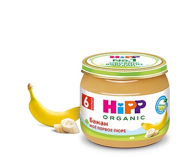 картинка Пюре фруктовое "Банан" от интернет-магазина BIEN Organic