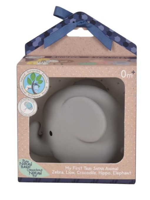 картинка Игрушка "Слон", из каучука, в подарочной упаковке от интернет-магазина BIEN Organic