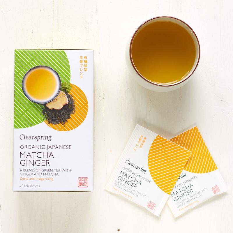картинка Чай зелёный японский "Matcha&Ginger", пакетированный от интернет-магазина BIEN Organic