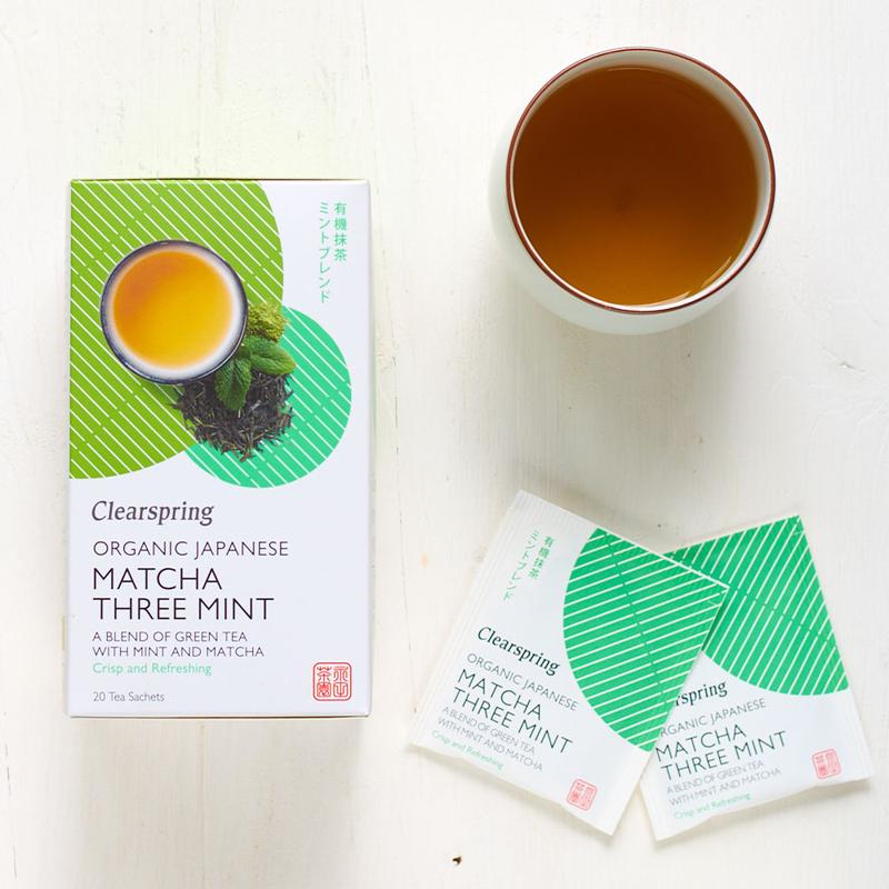 картинка Чай зелёный японский "Matcha&Three mint", пакетированный от интернет-магазина BIEN Organic