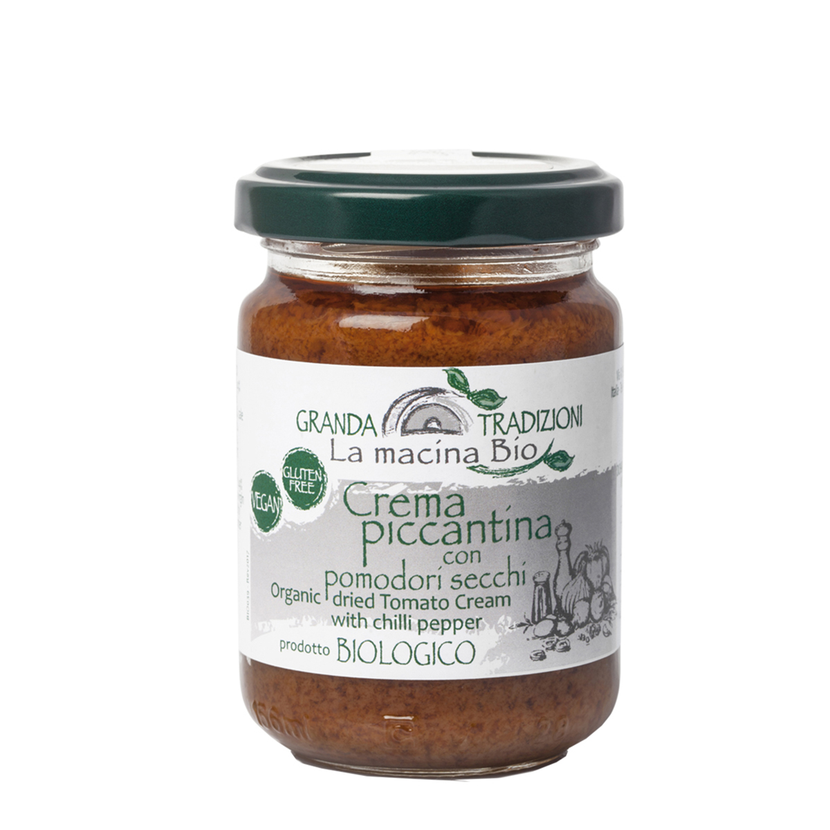 картинка Соус-крем "Crema piccantina" из сушёных помидоров, пикантный от интернет-магазина BIEN Organic