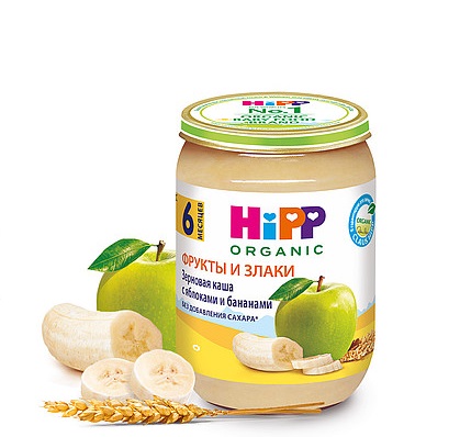 картинка Каша зерновая "Яблоко&Банан" от интернет-магазина BIEN Organic